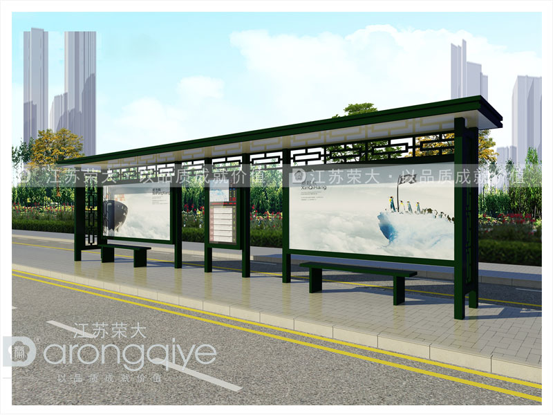 景區仿古候車亭